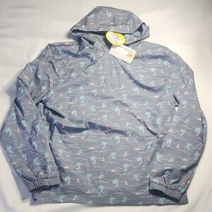 Nicklaus EcoChoice Windbreaker Jacket | Small | Palm Tree Print NWT
